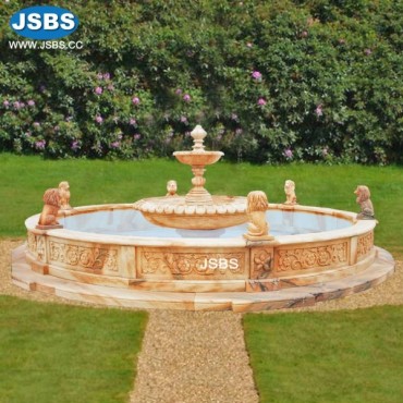 Red Marble Tier Fountain, JS-FT234
