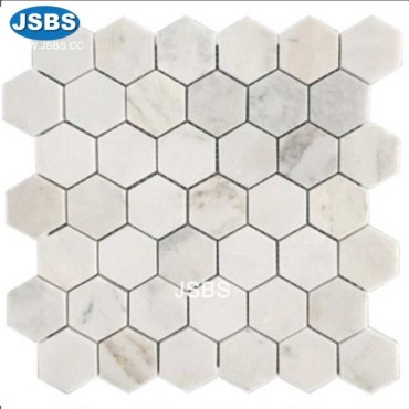 hexagon marble mosaic tile, JS-MS018