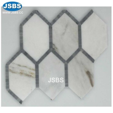 marble mosaic tiles for bathroom, JS-MS042