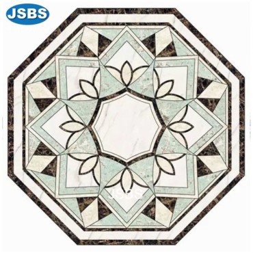 octagon waterjet marble, JS-WJ039