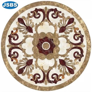 Water jet marble medallion, JS-WJ041