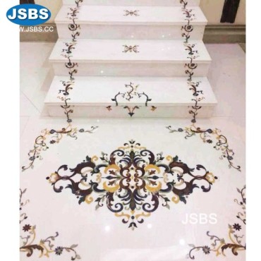 Waterjet marble floor steps, JS-WJ080