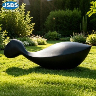 Abstract Whale Stone Garden Sculpture Seat, JS-AS062B
