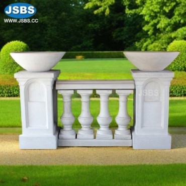 Decorative Marble Balustrade with pot, JS-BS014