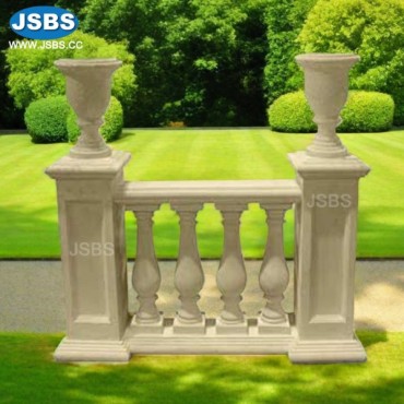 Stone Balustrade with Post, JS-BS025