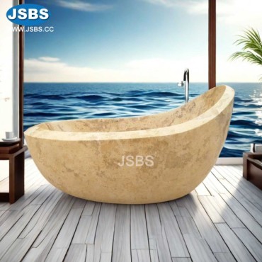 Yellow Marble freestanding Tub, JS-BT043