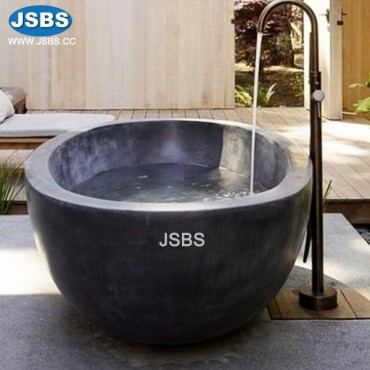 Black Marble Oval Bathtub, JS-BT046