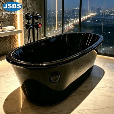 Black Marble Big Bathtub, js-bt075