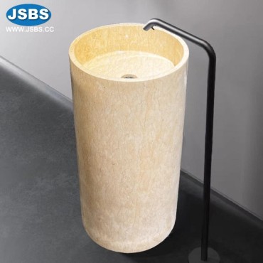 Freestanding Cream Wash Basin, JS-WB064