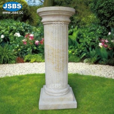 Limestone Simple Column Base, JS-CM012