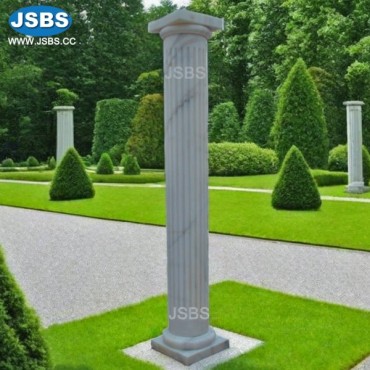 White marble Doric Column, JS-CM014