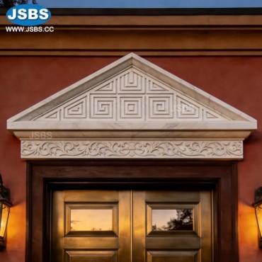 Marble Triangle Ornament above door, JS-OM090