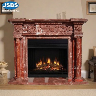 Chicken Blood Marble Fireplace, JS-FP041