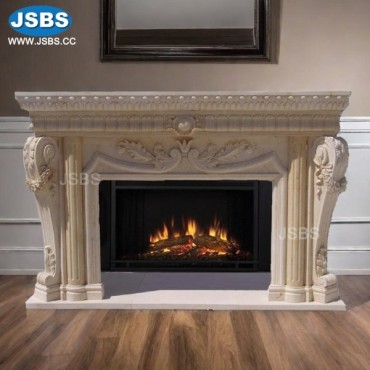 Elegant Antique Marble Surround, JS-FP051