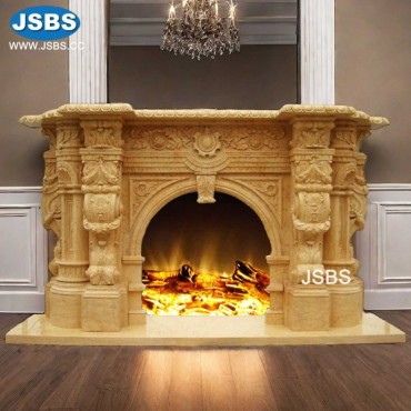 Milano Bronzetto Marble Mantel, JS-FP001