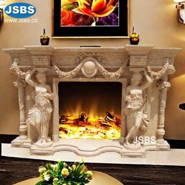 Top selling Sculpture Firepalce Mantels, JS-FP002