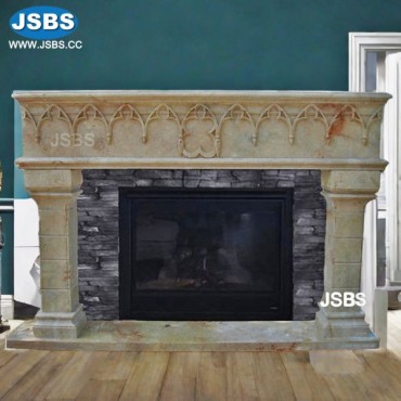 Simply Marble Fireplace Mantel, JS-FP025