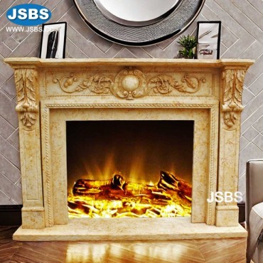 Beige Fireplace Surround, JS-FP023