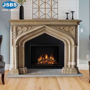 Simply Column Castle Fireplace Mantel, JS-FP038