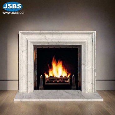 White Modern Fireplace Mantel, JS-FP488