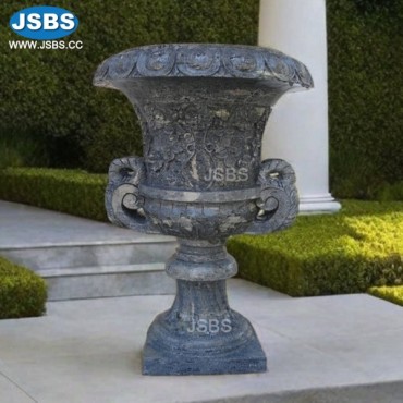 Black stone planter, JS-P251