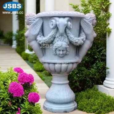 Naked angel sheep boy head Flower Pot, JS-P009