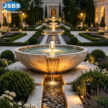 White Marble Bowl Fountain, JS-FT357