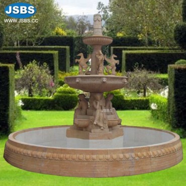 Light Yellow Marble Tier Fountain, Light Yellow Marble Tier Fountain