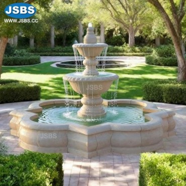 Cream Outdoor Water Fountain, Cream Outdoor Water Fountain