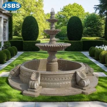 Three tier Granite Water Fountain, Three tier Granite Water Fountain