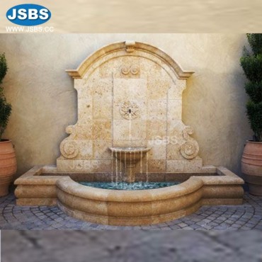 Travertine Wall Fountain, Travertine Wall Fountain