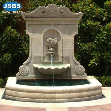 Stone Carved Fish Wall Fountain, Stone Carved Fish Wall Fountain