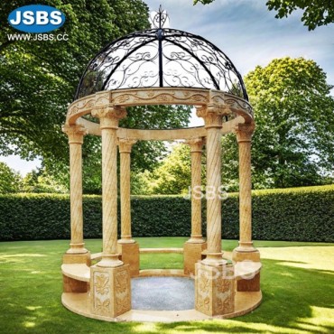 Cheap Cream Marble Gazebo, JS-GZ002