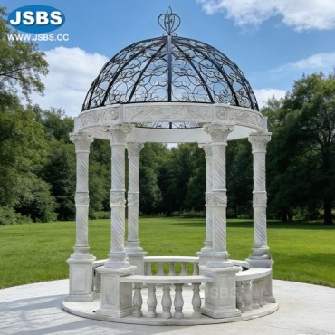 White Marble Wedding Gazebo, JS-GZ097