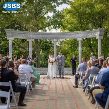Marble Columned Wedding Ceremony Arch, JS-GZ099