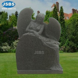 Granite Angel Heart Tombstone