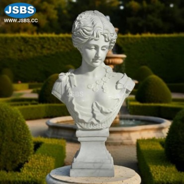 White Marble Girl Bust Sculpture, White Marble Girl Bust Sculpture