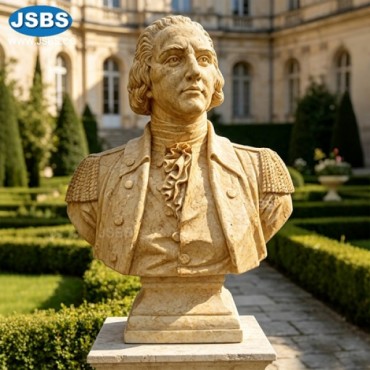 Cream Marble George Washington Bust, JS-B138