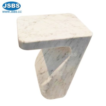 White Marble Small Square Table, JS-MD014