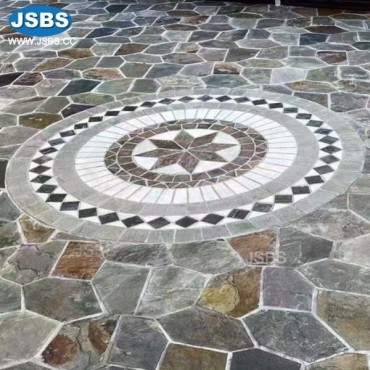 Slate floor Medallion, JS-MC018