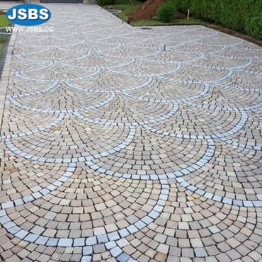 Fan shape floor mosaic, JS-MC010