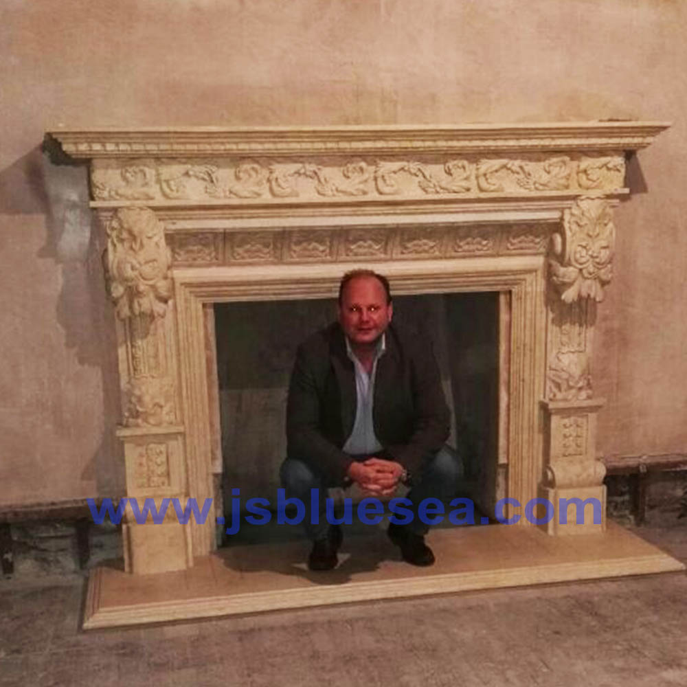 Castle Restore Marble Fireplace Project in UK