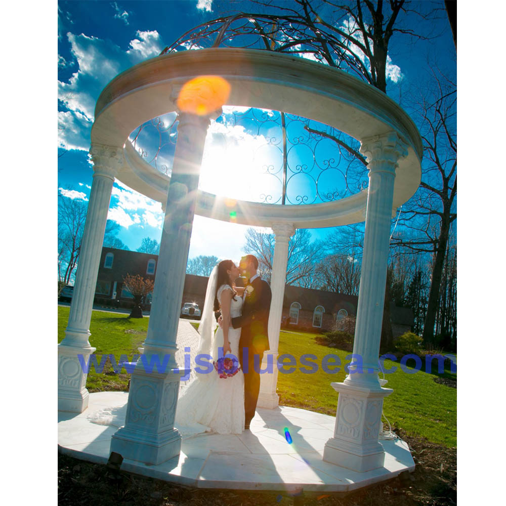 Wedding White Marble Gazebo Project for US