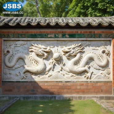Relief of "Two Dragons Playing with a Pearl", JS-RF117