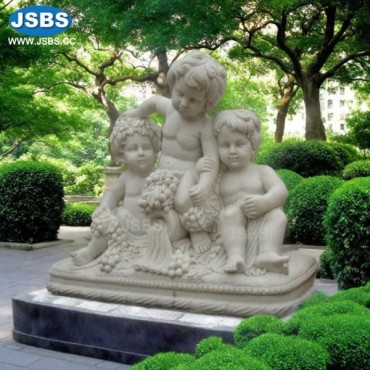 Three lovely cherub garden statue, Three lovely cherub garden statue