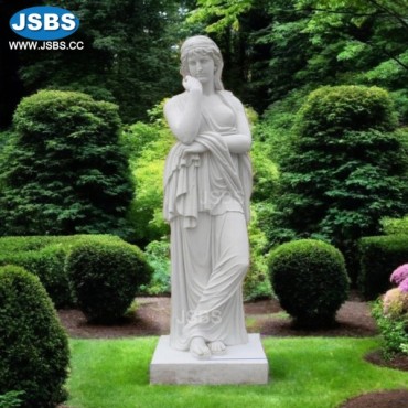 Life Size Stone Fat Lady Statue, JS-C019