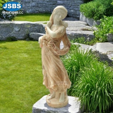 Season girl onyx winter Statue, JS-C014D