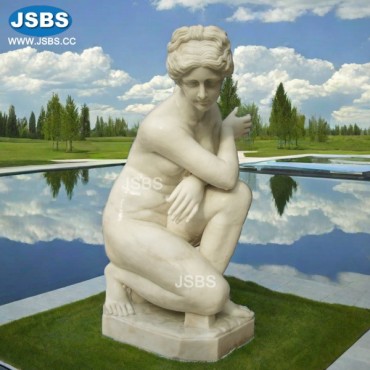 White Marble Nude Lady Statue, JS-C011