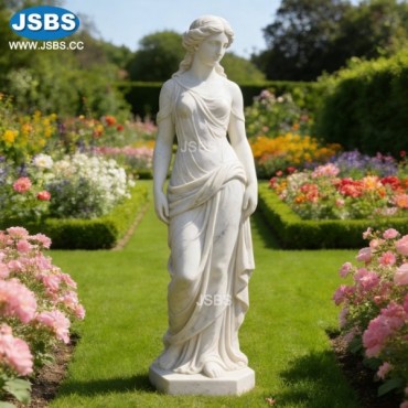 White Marble Girl Statue, White Marble Girl Statue
