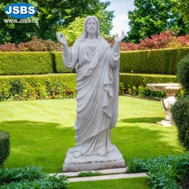 Stone Statue of Jesus with hand open, Stone Statue of Jesus with hand open